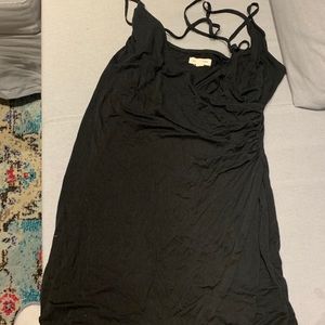 Silent and noise black tank dress